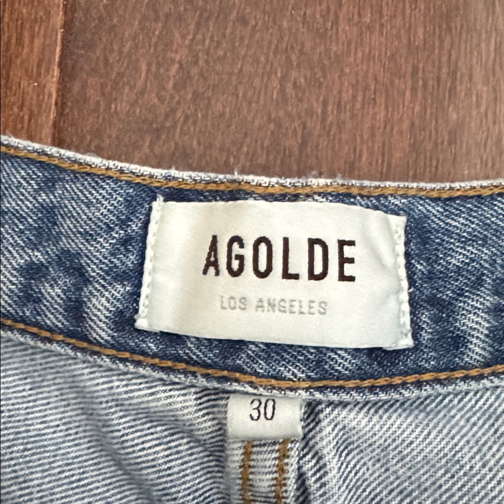 Agolde Riley High Rise Straight Crop Jeans 30 - Picture 4 of 11